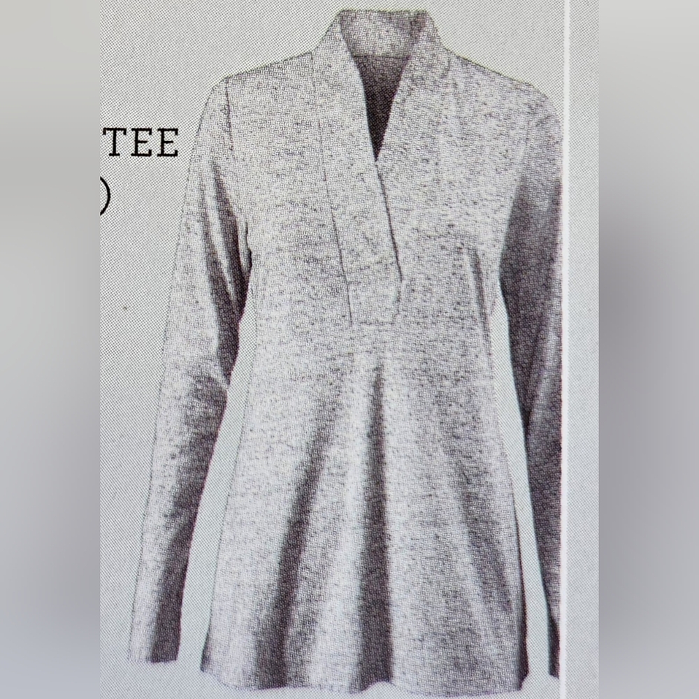 CAbi Heather Gray Placket Tee